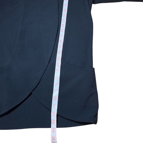 ARITZIA Wilfred Black Chevalier Blazer Open Front Unstructured 3/4 Sleeves Sz 4 - Picture 7 of 10